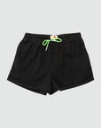 Chas Short in Black Front Flat 