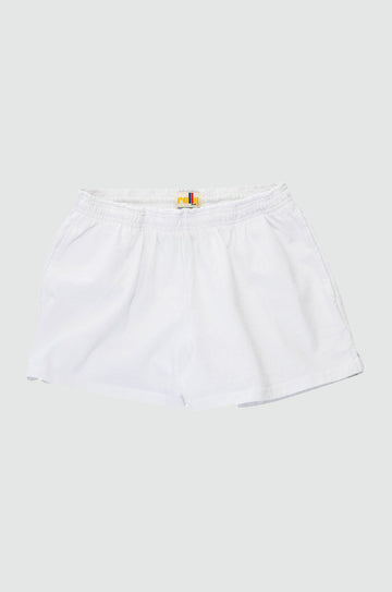 Chas Short in White Front Flat 